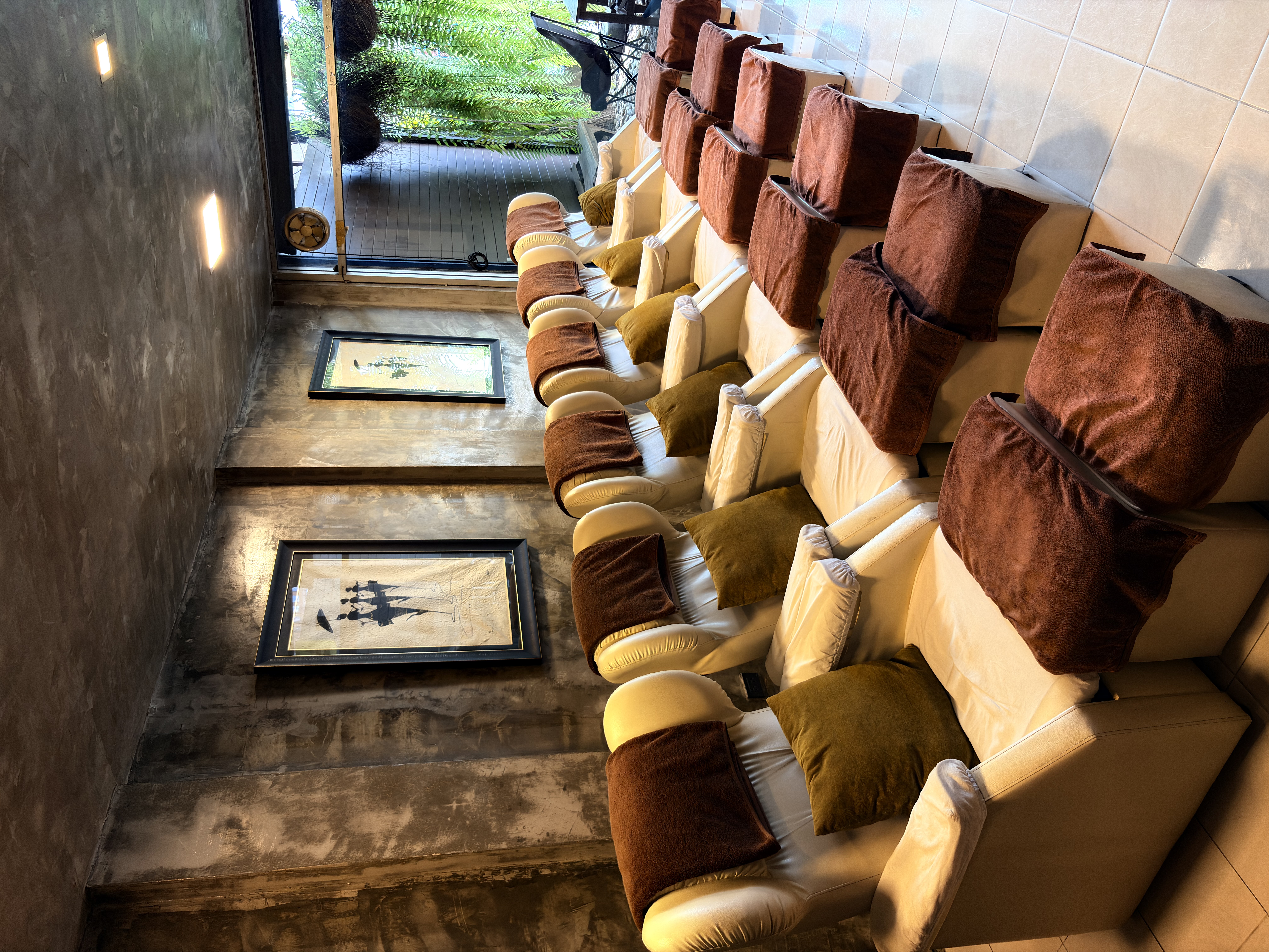 Spa foot massage room