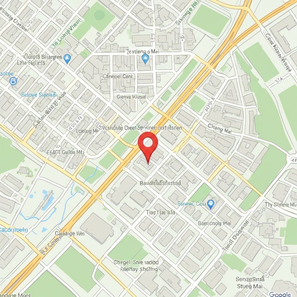 Map showing location of Lull and Chill Spa in Chiang Mai